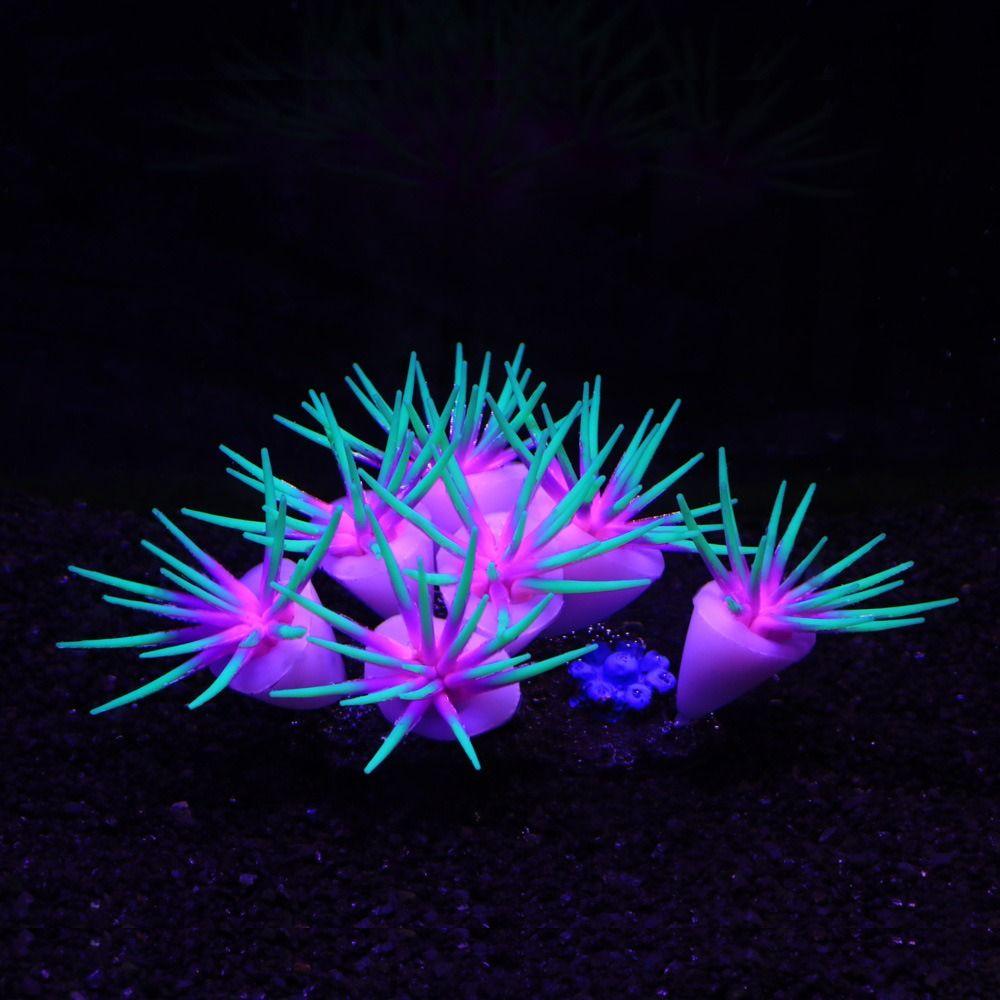 Silicone Simulation Anemones Soft Non-Toxic Artificial Coral Colorful Decorative Fish Tank Landscaping Fish Tank