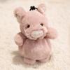 Cute Lovely Design Plush Dolls Pendant Cats Raccoon Dog Plush Keychain Pig Bunny Zoo Animals Plush Keyring Decorative Item