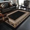 Black Gold Classical Carpets for Living Room Home Luxury Large Area Rugs Bedroom Decor Bathroom Anti-skid Washable Floor Mat