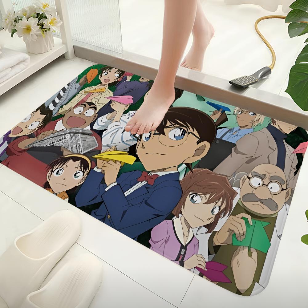 Detective Conan Anime Floor Mat Non-Slip Laundry Room Mat Laundry Decor Balcony Child Living Room Bedside Mats