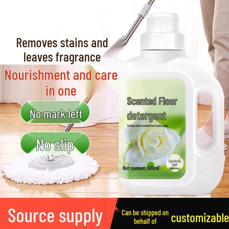 Gardenia Scented Tile Cleaner: Floor Mop Liquid, Long-Lasting Fragrance, Strong Stain Remover