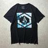 Volcom Short Sleeve T-Shirt Logo Print Black L Unisex T-Shirt