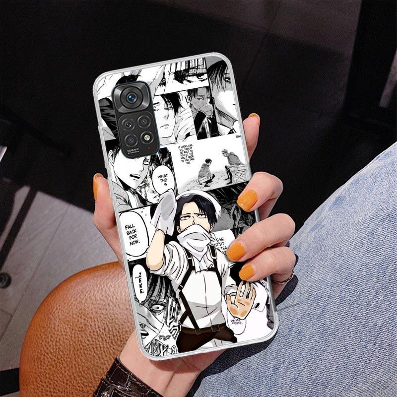 Attack Anime Phone Case For Xiaomi Redmi Note 15 14 13 12S 12 11 Pro Plus 14S 11S 11E 10 10S 11T 5G Personalized Cover Redmi Not