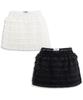 Plasma Sphere Fringe Layered Pleated Tiered Skirt_ 2 Colors
