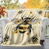 Bee Sunflower Outdoor Flannel Blankets, Outdoor Travel, Home Blankets, Fan Gifts,Suitable for All Seasons, Christmas Gifts. R1127059