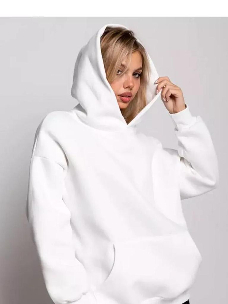 Chic European & American Street Style Print Commuter Hoodie - Autumn/Winter Versatile Couple Design