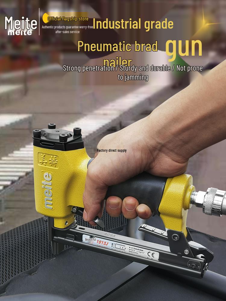 Meite Pneumatic Automatic Brad Nailer for Woodworking and Home Decoration