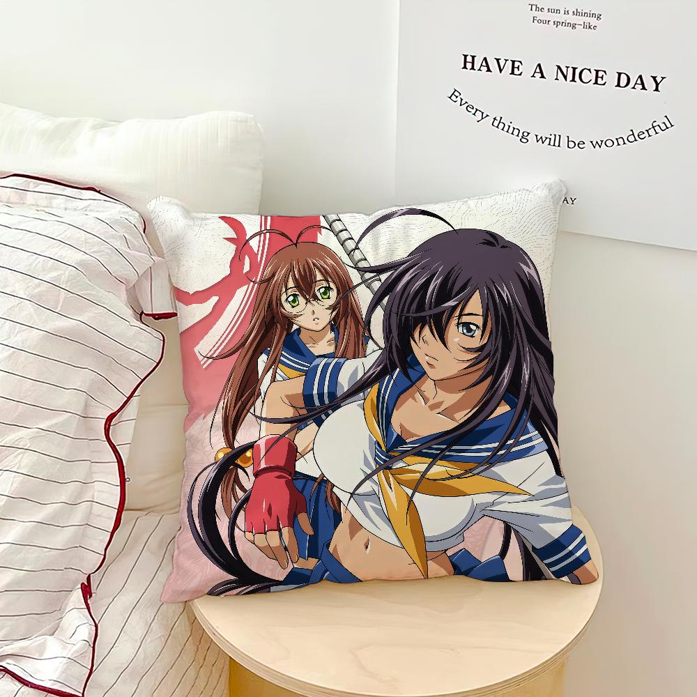 anime manga Ikki tousen Dragon D-Destiny Comfortable soft hogar pillowcase for Sofa Living Room Bed Home Decor Protective Covers