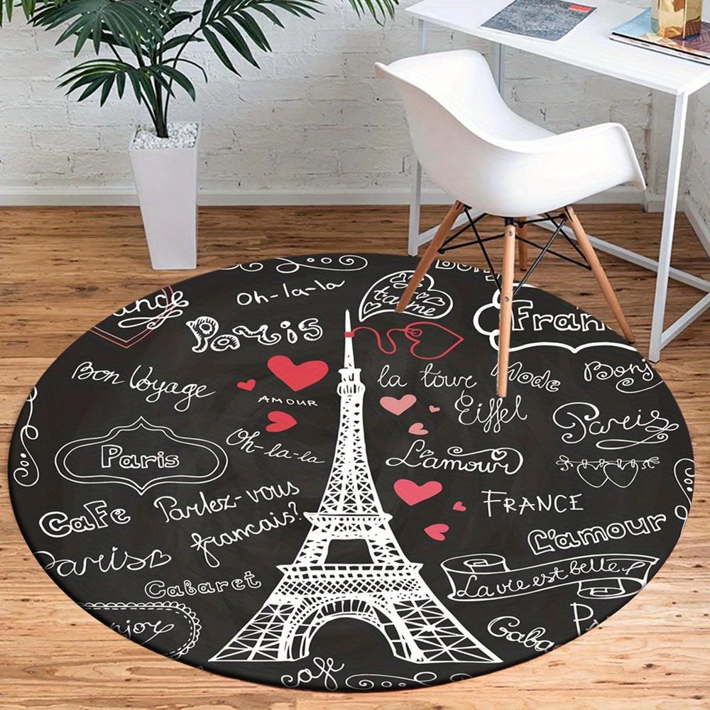 

1pc Retro 2513169636 Pattern Round Floor Mat, Non-slip for Living Room Bedroom Chair Carpets Home Decor Gifts, Home Decor Room Decor Outdoor 80cm by 80cm