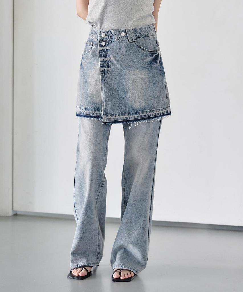 Deketeuumeon Wrap Skirt Dcsk005Lblue