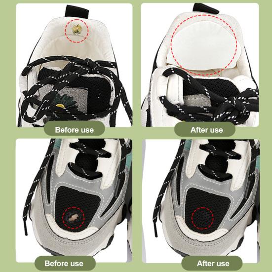 2 Pairs Shoe Heel Repair Patches Self-Adhesive Soft Inside Running Shoes Hole Repair High Heels Pain Relief Insert Cushions Pads Protectors Kit