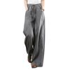 2024 Spring/Summer Women's Plus Size High Waist Wide Leg Cotton Linen Pants