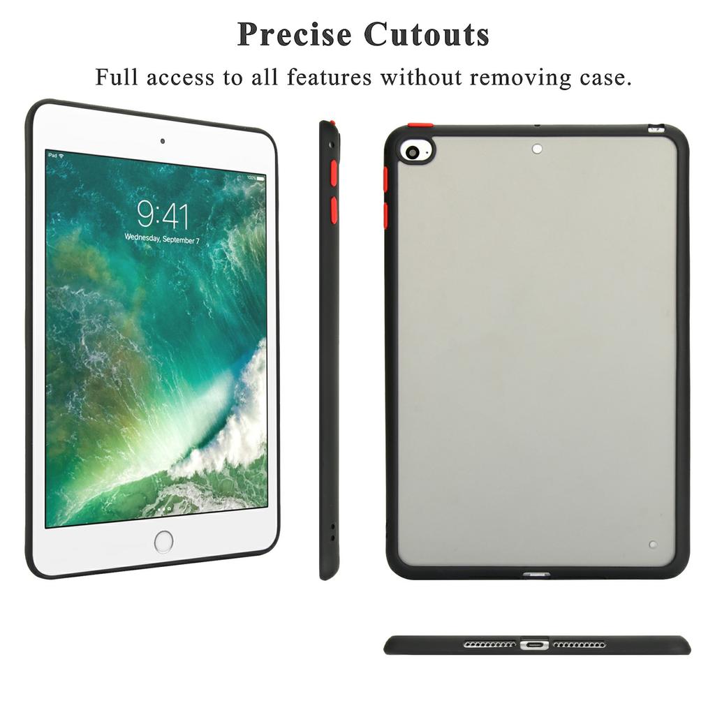 Dla iPada mini (2019) Etui 7,9 cala/mini 4 Skóra w dotyku Matowe Akrylowe TPU Odporne na wstrząsy Pokrowiec na tablet