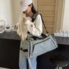 Short business trip messenger travel bag going out portable case tie rod duffel bag large capacity storage bag fitness boarding bag