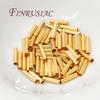 30/60PCS 18K Gold Plated Tubes For Jewelry,Spacer Beads,Separators For Bracelets,Tube Beads,DIY Jewelry Making Accessories
