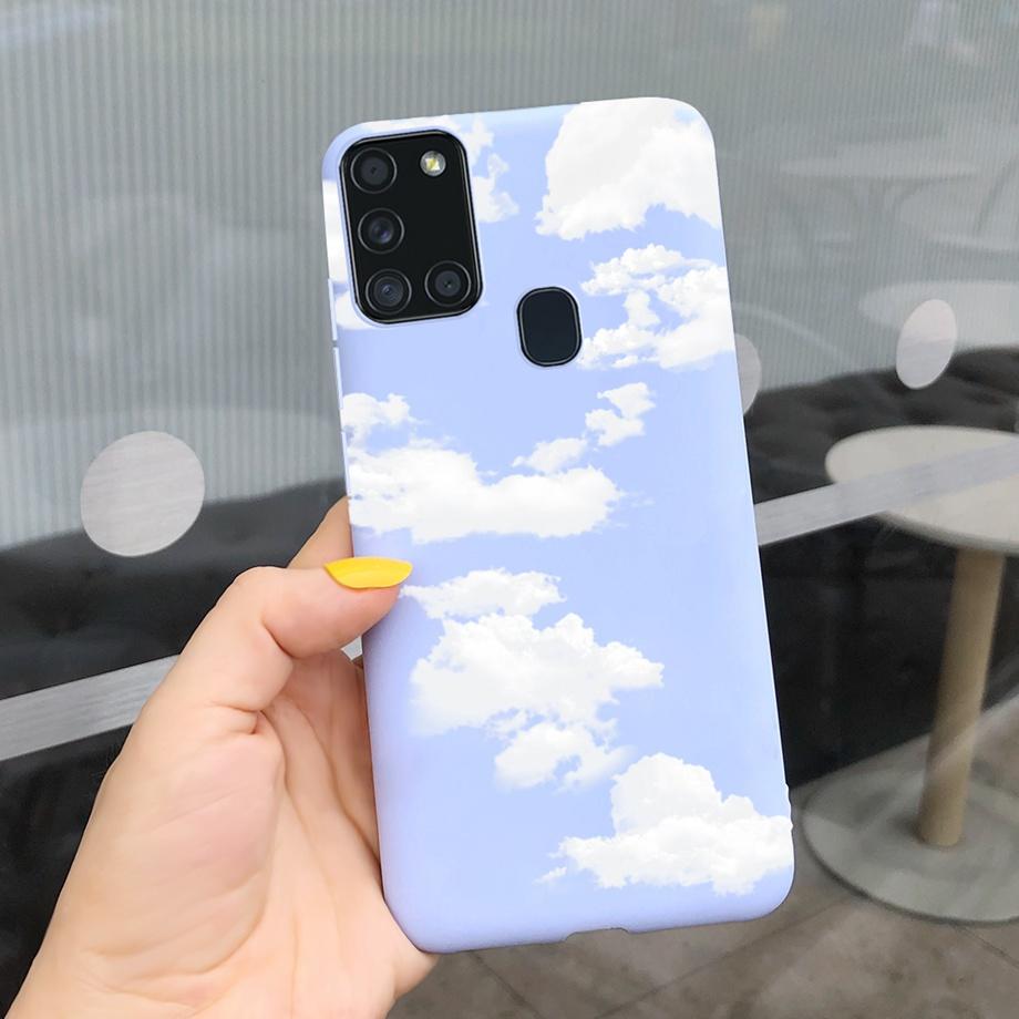 Sunflowers Daisy Shap-on Case For Samsung A21s Case Samsung Galaxy A21S A 21S A21 S A217F Cover Dustproof Silicone Bumper Coque