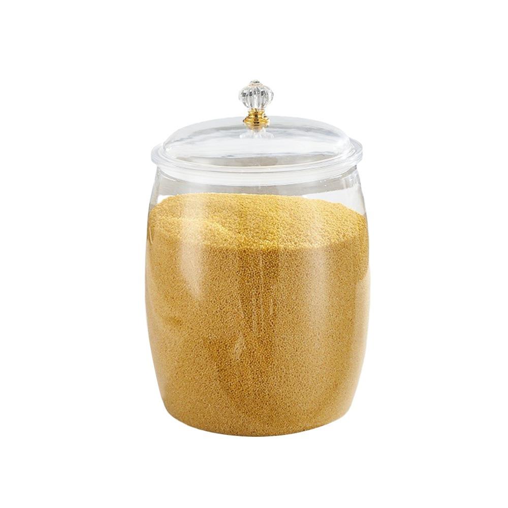 Moisture-Proof Canister Jar Wide Mouth Rice Storage Bucket Durable Sealed Can  Kitchen