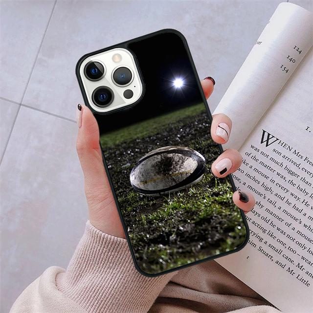 Rugby Ball phone Case Cover For iPhone 17 Air 16 15 14 Plus apple 16 11 12 13 Pro Max coque