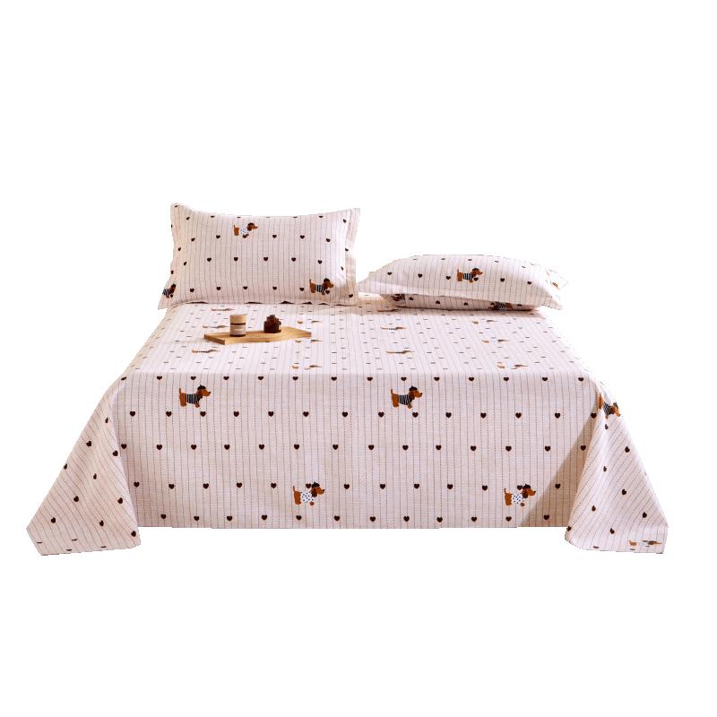 Hongdou Original Cotton Thick Coarse Cloth Bed Sheet 160x230cm (Single Sheet)