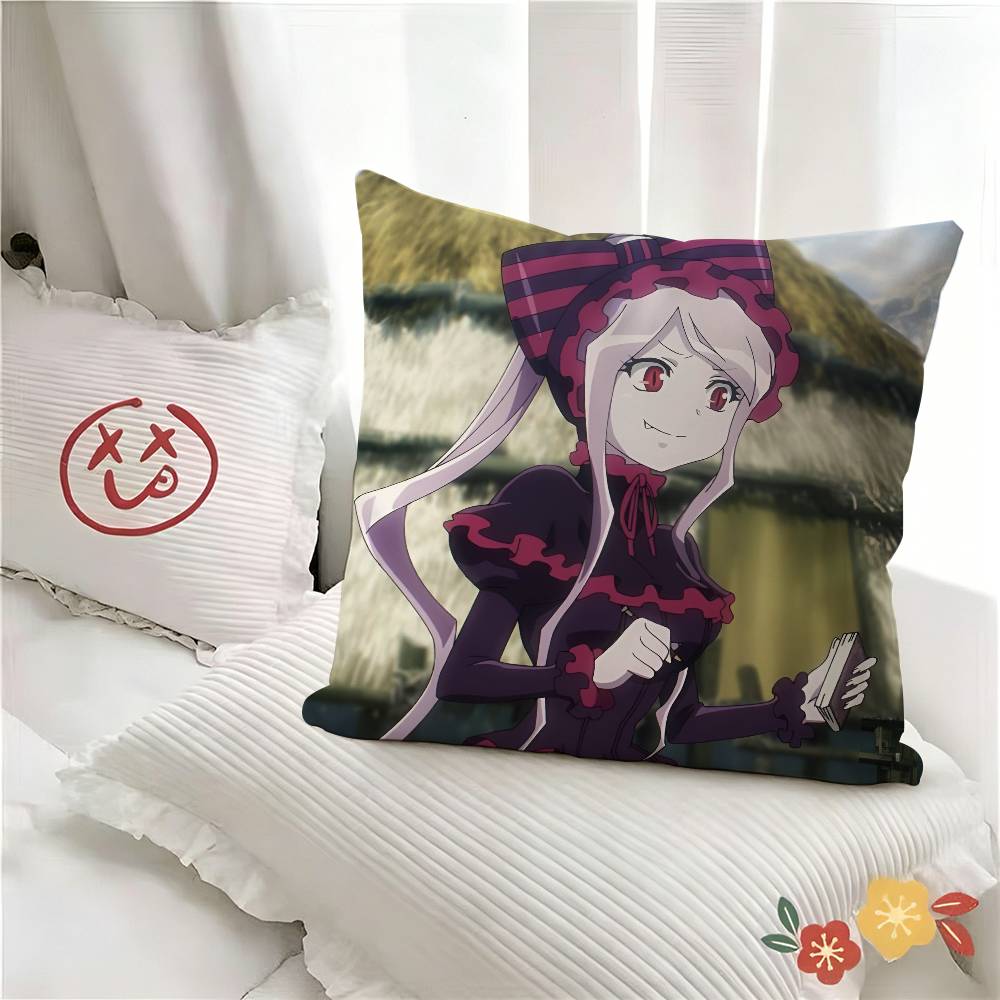pc Anime Character OOverlord Pillow Case Fashion Square Pillowcase Bedroom Sofa Room Ins Decoration Leisure