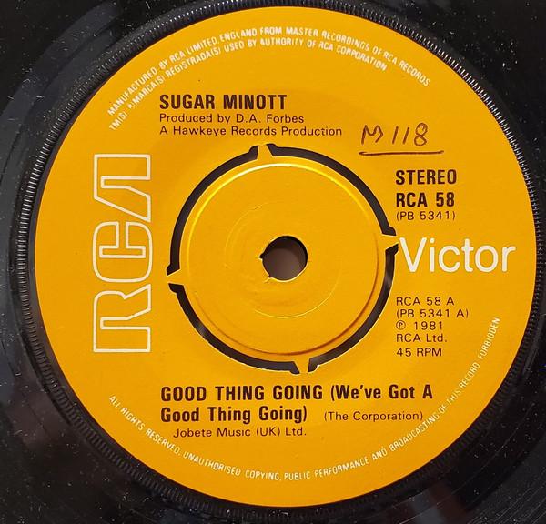 

7inch Record SUGAR MINOTT / DESI ROOTS - Good Thing Going / Hung Up RCA58 RCA Victor 1981 UK Reggae, Ska & Dub Used