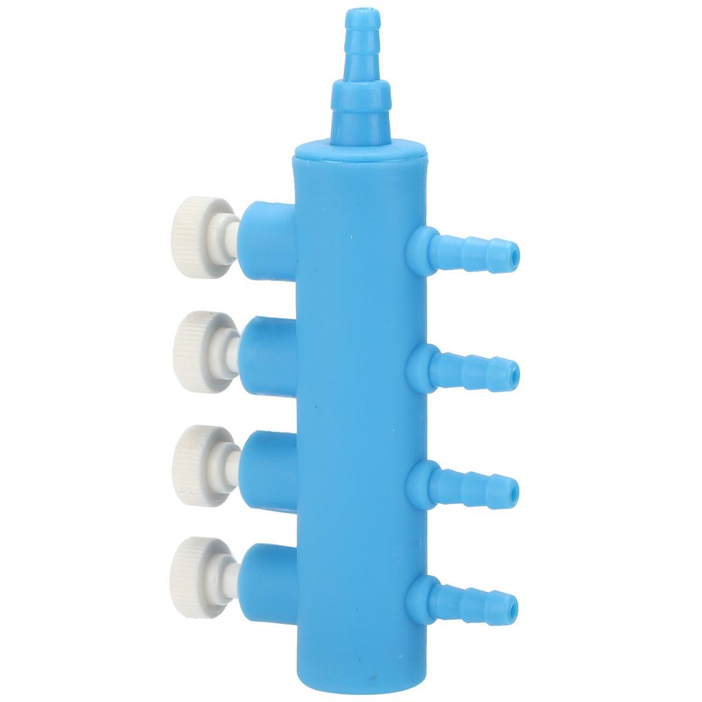 Aquarium Luftventil Einstellbarer Kunststoff Fischbecken Sauerstoff Luftstrom Verteiler für Kohlendioxid Ausrüstung