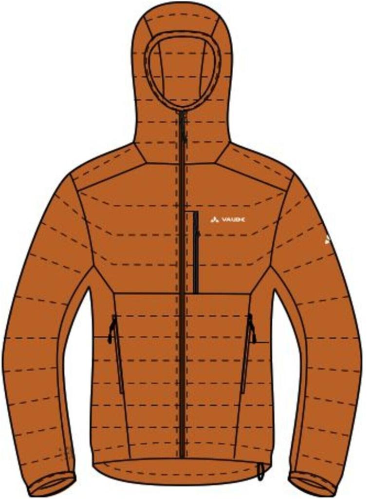 VAUDE Men's Insulated Jacket with Hood Batura Kumquat