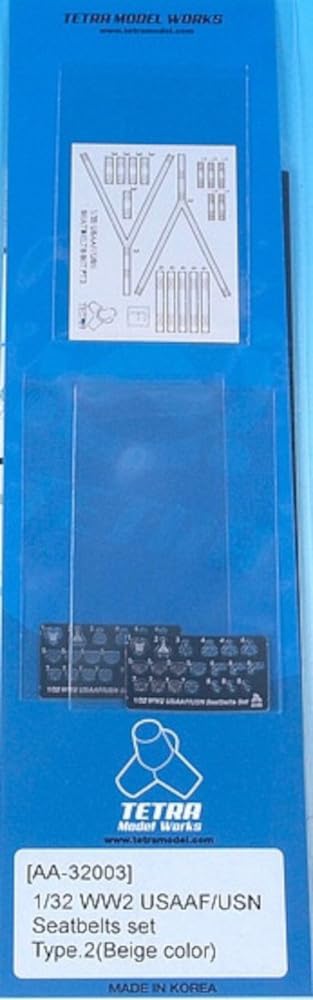 

Tetra Model Серия AA Вторая мировая война Американский ремень безопасности 2 Пластиковые детали модели AA3203 1/32 (бежевый)