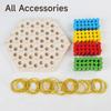 Wooden Toy Chess Game Rubber Band Game Family Interaction Brilliant Duel Board Game Board Game Toys