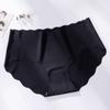 Ice Silk Seamless Breathable Mid-waist Underwear Panties for Women Wave-like Hip-lifting and Tummy-controlling Sexy Panties Briefs