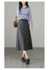 Fashionable Pleated Midi Skirt