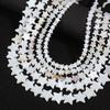 1strand Star Shape Shell Beads White Shell Charms Multiple Size Loose Beads For Necklace Bracelet Jewelry Making Accessories