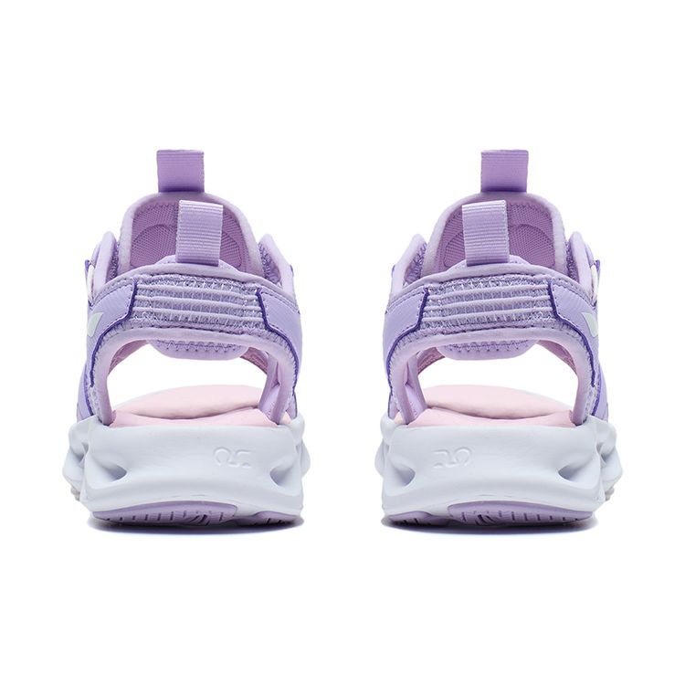 Li Ning Youth  Childrens Sports Trend Shock Absorption Rebound Lightweight Non-Slip Sandals Kids Sandals Lilac YKUT030-4