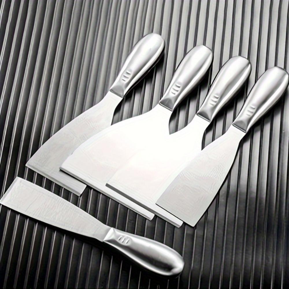 3-Piece Stainless Steel Multi-functional Cutting Tool Set, Wall Scraper - Practical Blade, Stainless Steel Scraper - Stainless Steel Batch Ash Knife