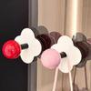 No Drill Hooks Storage Hook Strong Adhesive Flower Shaped Stick On Hooks Towel Rack For Home Kitchen Bathroom