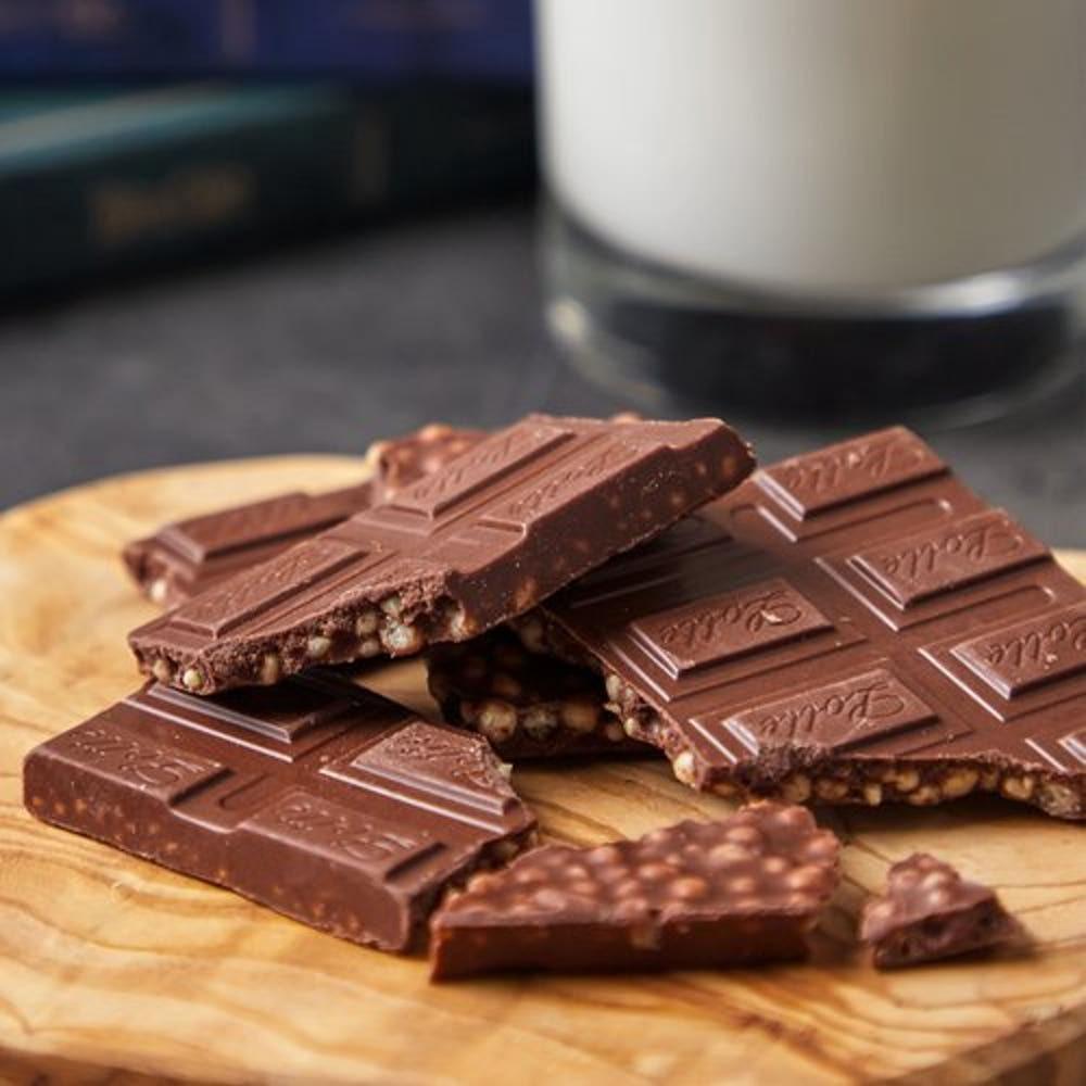 Lotte Crunky Bar Crispy Malt Chocolate Rich Sweet Snack 34g (Pack of 10)