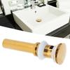 Bathroom Sink Drain Anti Clog Basin Brass Bounce Draining Stopper Bathroom AccessoryWith Hole