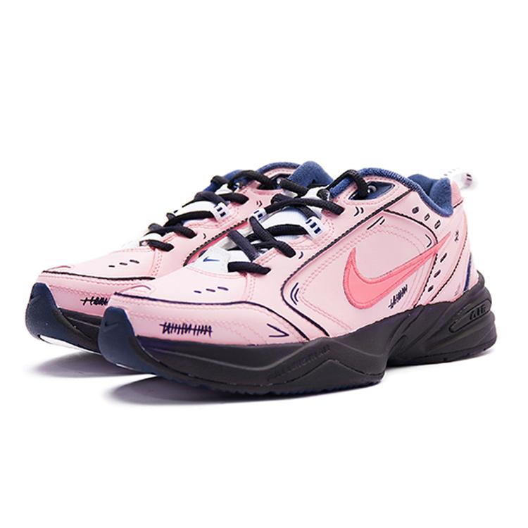Nike Air Monarch 4 Synthetic Leather, Leather Slip Resistant, Abrasion Resistant, Height Increasing Low Top 415445-102(Team15-)