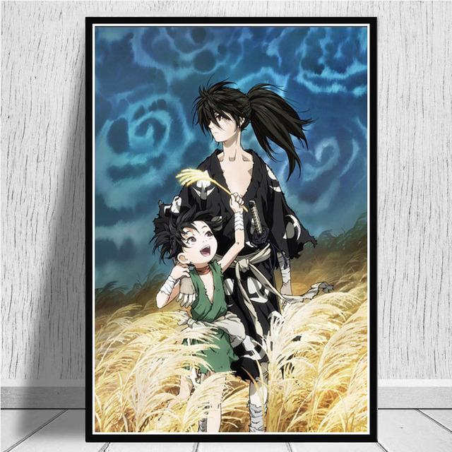 Wall Art Canvas Painting Home Decoration Print Posters Japanese Anime Nordic Modern Style Modular Pictures Children's Room Decor