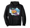 Pig Skiing In Sunglasses, Winter, Mountain, Snow, Cute, Winter Sports, Comical, Downhill, Hoodie
