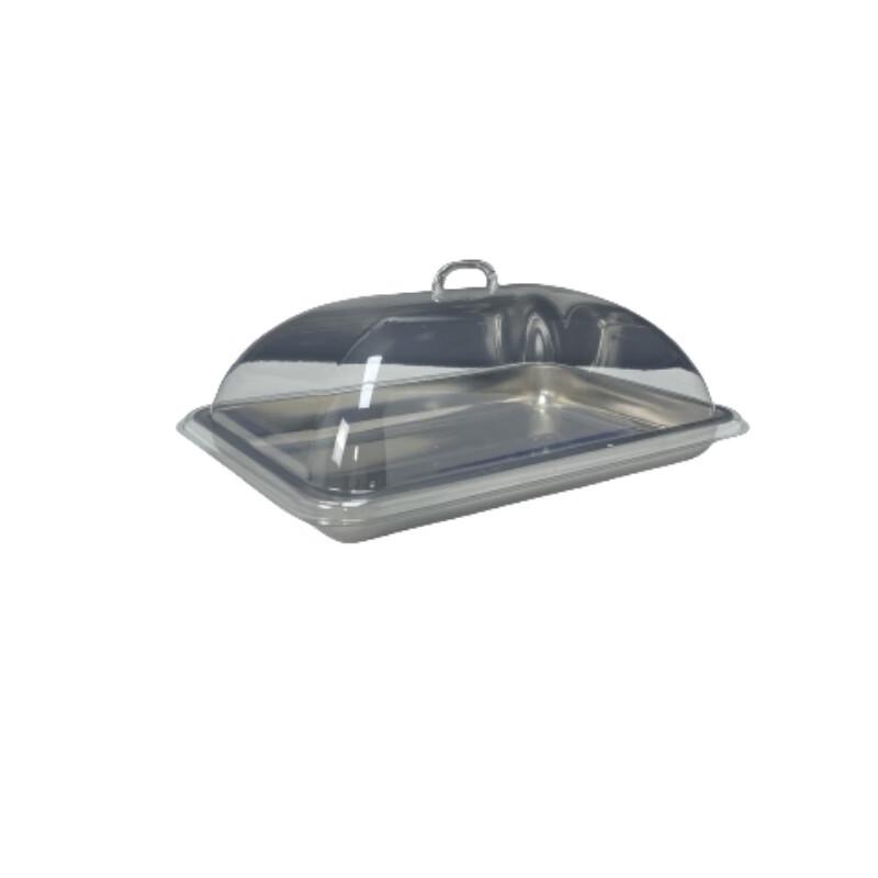 SMVP Stainless Steel Covered Rectangular Serving Tray
