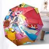 1pc Adventure Time Outdoor Umbrella - Automatic Opening/Closing, Portable 3-Fold Design with Iron Frame - Perfect Gift for Fans, Travelers, Daily Use.