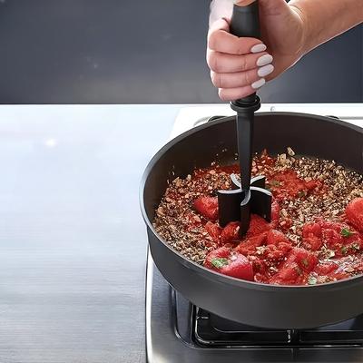 Plastic Meat Grinder Press, Durable Meat Chopper and Shredder, Heat-Resistant Hamburger Meat Masher