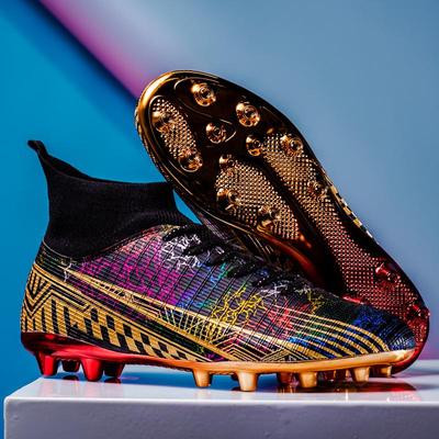 Heren Voetbalschoenen Hoge Voetbalschoenen, Buiten Ademend Atletisch Professioneel Noppen Jeugd Jongens Voetbalschoenen Unisex