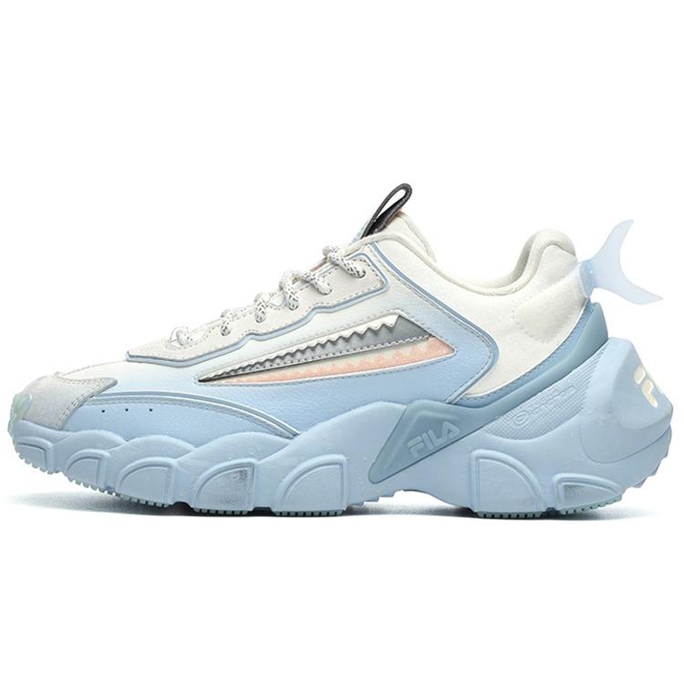 FILA Synthetic Leather Low top Chunky Sneakers Women s Blue White F12W144162FWS 38.5