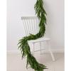 Christmas Realistic Norfolk Pine Wreath Artificial Pine Greenery Garland Christmas Holiday Seasonal Interior Home Decor Valve