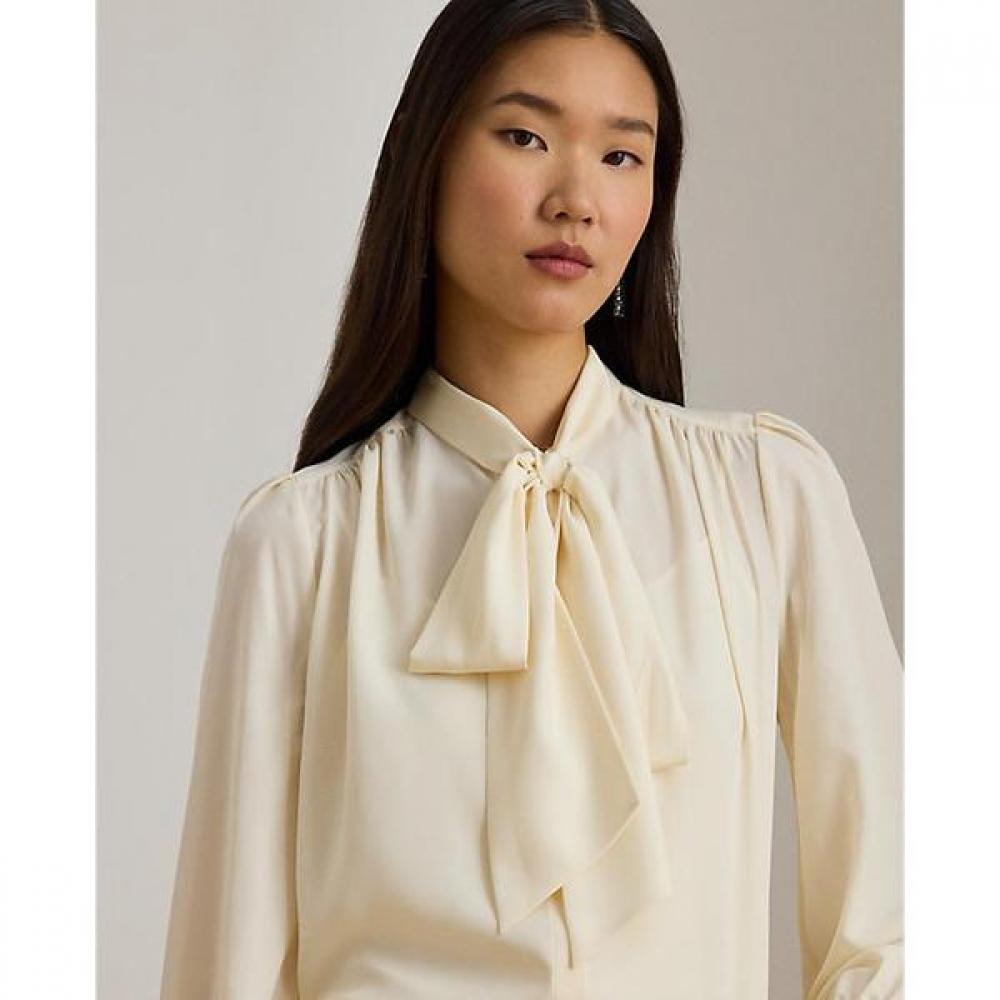 Lauren Ralph Lauren Jojet Tie Neck Blouse Wmlrshts6820531101