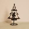 Christmas Candlestick Iron Merry Christmas Ornaments Decoration To Make Old-fashioned Atmosphere Candle Cup Layout Scene
