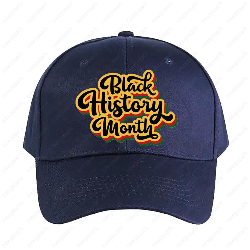 Black History Month BHM Cap Adult Graphic Baseball Cap Adjustable Streetwear Women Unisex Fashion Baseball Caps Peaked Hat