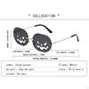 Cool Pumpkin Shape Sunglasses Hollow Small Shades Eyewear Eyeglasses Accessories Oval for Girls